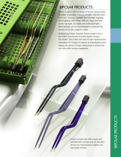 BIPOLAR PRODUCTS B IPO LA R PRO D U C TS