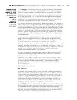 HUm 120 History of Western art (Donna`s Lecture Week 12