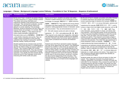 Chinese &ndash; Background Language Learner Pathway