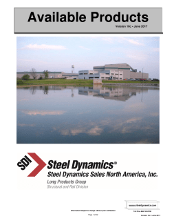 Nominal Shape Dimensions - Structural and Rail Division