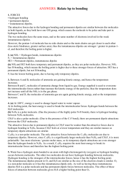 ANSWERS: Relate bp to bonding - Chemical Minds