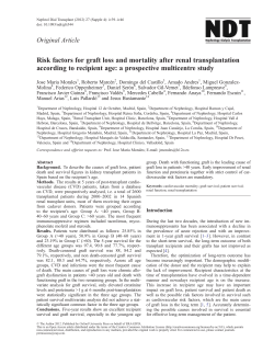 Risk factors for graft loss and mortality after renal