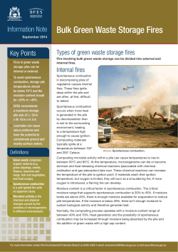 Bulk Green Waste Storage Fires