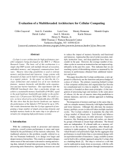 Evaluation of a Multithreaded Architecture for