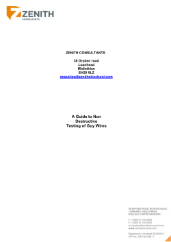 A Guide to Non Destructive Testing of Guy Wires