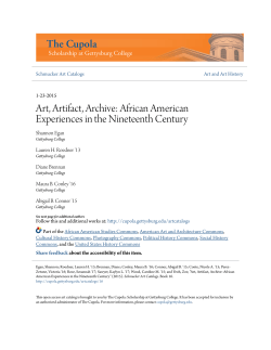 Art, Artifact, Archive - The Cupola: Scholarship at Gettysburg College