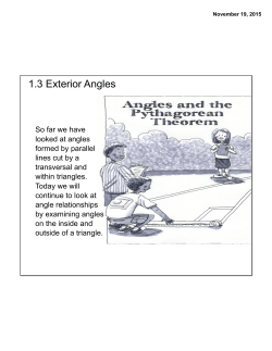 1.3 Exterior Angles