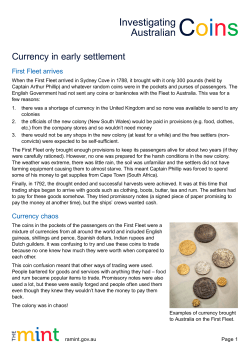 Currency in early settlement fact sheet PDF