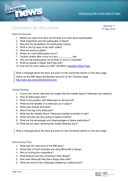 Questions for discussion
