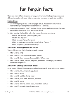 Fun Penguin Facts - Downloads for All About Learning Press