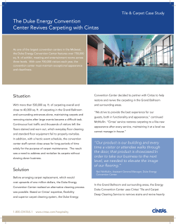 The Duke Energy Convention Center Revives Carpeting with Cintas