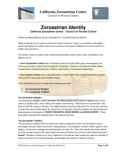 English - California Zoroastrian Center