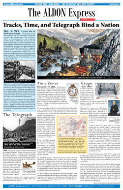Tracks, Time, and Telegraph Bind a Nation