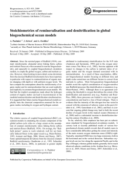 Stoichiometries of remineralisation and denitrification in global
