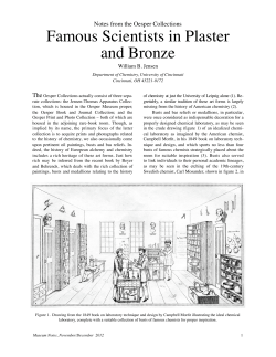 Famous Scientists in Plaster and Bronze