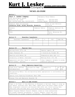nickel (ii) oxide - Kurt J. Lesker Company