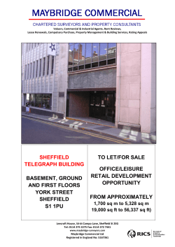 sheffield telegraph building basement, ground and first floors york