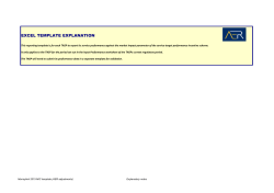 EXCEL TEMPLATE EXPLANATION