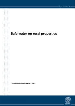Safe water on rural properties