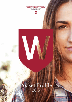 Pocket Profile - Western Sydney University