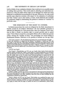 The Substance of the Right to Counsel