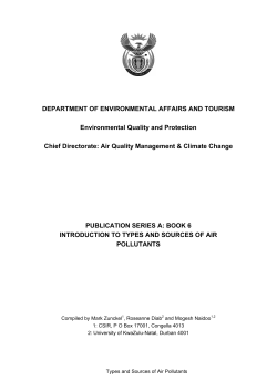 BOOK A.6 Introduction to types and sources of air pollution