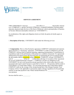 SERVICES AGREEMENT THIS AGREEMENT is between ______