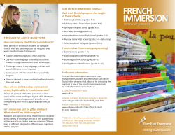 french immersion