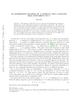 An interesting example of a compact non-C-analytic real