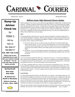 cardinal courier - Willmar Public Schools