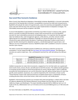 Sea Level Rise Scenario Guidance