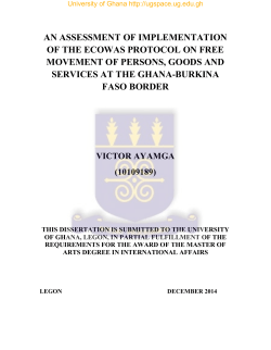 an assessment of implementation of the ecowas protocol