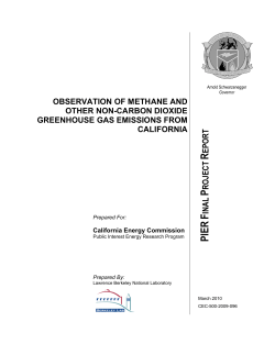 Observation of Methane (CH4) and Other Non
