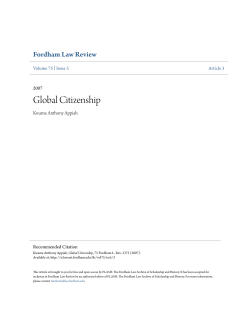 Global Citizenship - FLASH: The Fordham Law Archive of