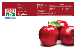 NUTRITION FACTS % daily value* Serving Size: 1 large apple
