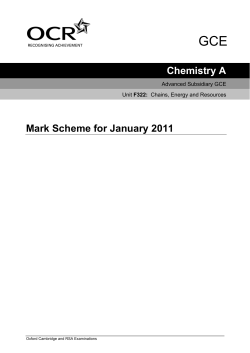 Mark scheme