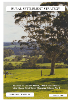 rural settlement strategy