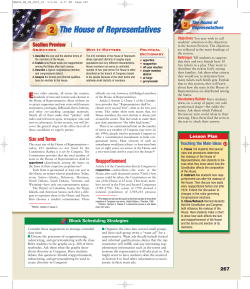 The House of Representatives