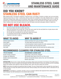 stainless steel can rust!