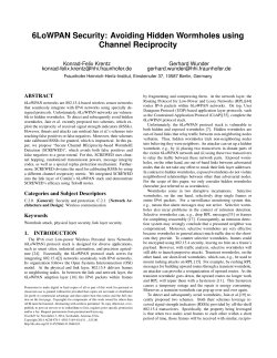 Avoiding Hidden Wormholes using Channel