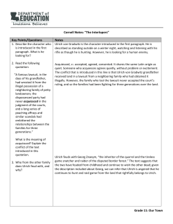 Cornell Notes: &ldquo;The Interlopers&rdquo; Key Points/Questions Notes Grade