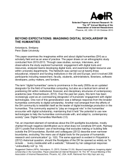 Print this article - AoIR Selected Papers of Internet Research