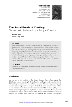 The Social Bonds of Cooking: Gastronomic Societies in
