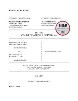 Everett Cash Mutual Insurance Company v. Rick Taylor and Katrina