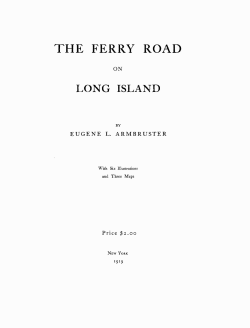 the ferry road - Long Island Genealogy
