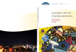 Australia in the era of global astronomy