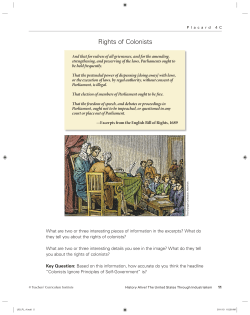 Rights of Colonists