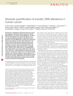 Absolute quantification of somatic DNA alterations in