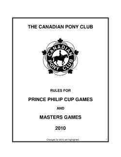 PPG Rules - Canadian Pony Club