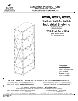 Industrial Shelving 6250, 6251, 6252, 6253, 6254